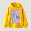 Kids Hooded Sweatshirt Huntrix Anime Hero Girls Rumi Mira Zoey Character Art Print Pullover Autumn Winter Casual Sport Wear for Children Daily Use