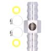 1 2in Fuel Line TFitting 1 827 NPT Port Fuel Pressure Gauge Sensor Adapter Stainless Steel
