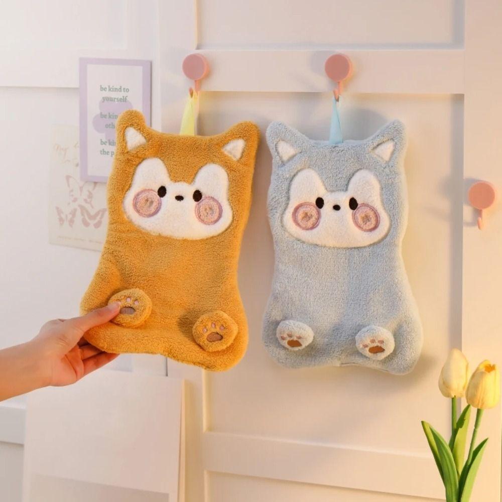 

2Pcs Cute Korean Bear Dishcloth Microfiber Animal Bath Towel Children s Handkerchief Kitchen