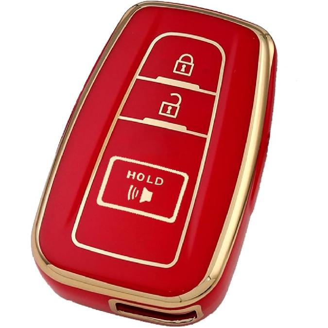 Key Fob Cover Fit for Toyota 2016-2024 RAV4 Camry Prius Prado