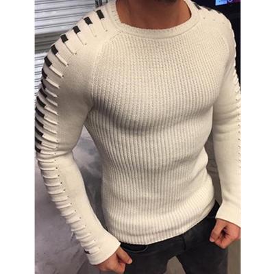 Men Slim Casual Long Sleeve Solid Color Knit Sweater Outdoor Sport Clothing Plus Size Tops