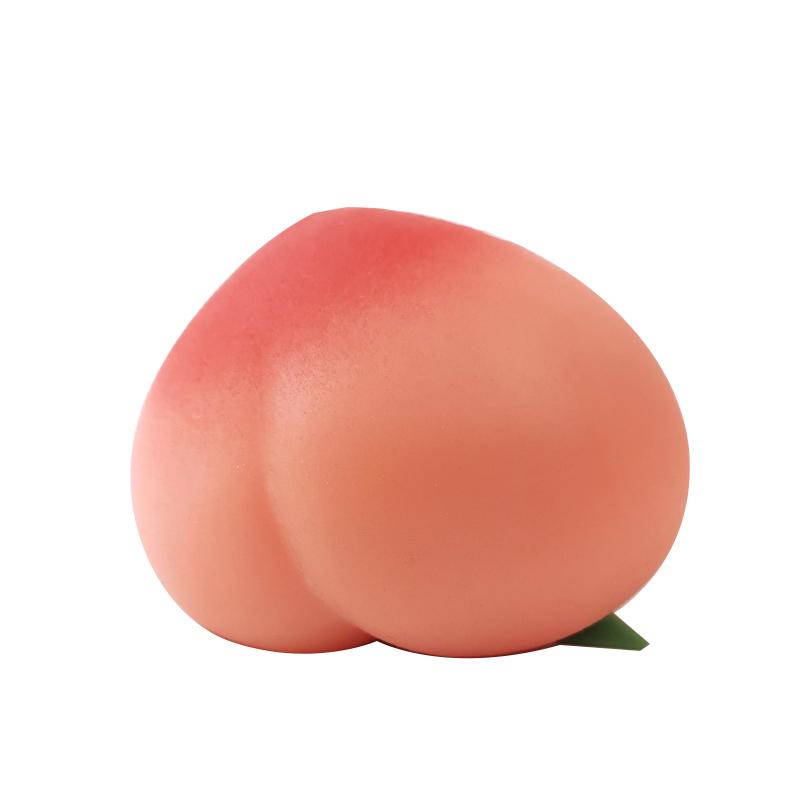 Anti-Stress Toy Cute Peach Squeeze Fidget Toys Squishy Funny Stress Relief For Kids Adults Gift Prop 1pcs J183 Stylish Appearance Practical Daily Use