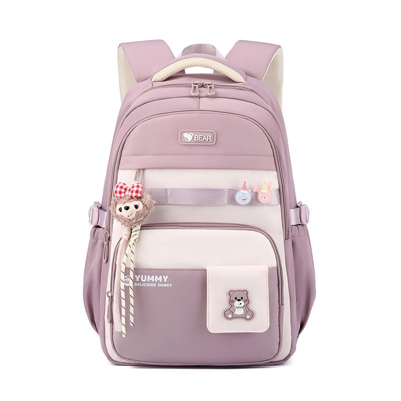 New Junior High School Girl’s Backpacks Simple High Value Large Capacity Book Bag Versatile College Style Lightweight School Bags for Teenager Student