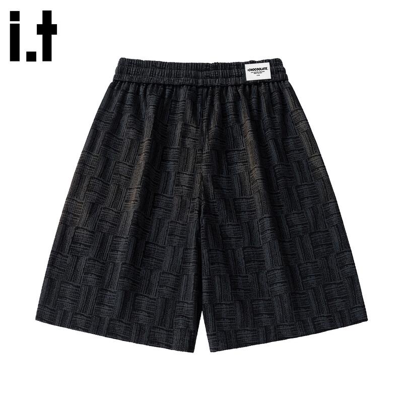 CHOCOOLATEit Men's Plaid Drawstring Shorts