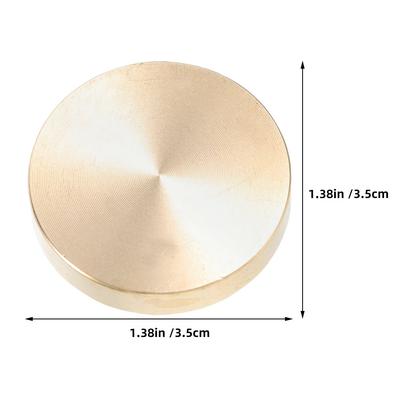 Round Blank Brass Wax Seal Head for Envelopes Invitations Sealing DIY Projects Document Authentication Elegant Smooth Impression