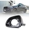 FZJDSD 51167327911 Mirror Housing Frame Trim 1Pc Left Side Compatible With BMW X3 X4 X5 X6 2014-2019 Black Side Mirror Shells Cover Cap