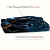Wolf Dreamcatcher 3D Printed Cartoon Anime Wolf Duvet Comforter Polyester Soft Comfortable Dormitory  Bedroom Bedding Sheets Set