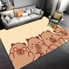 Cartoon Bears Pattern Carpet, Cute Beige Rug for Cozy Living Rooms Suitable for use as an anti-slip for living room bedroom sofas