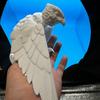 3D Printed Realistic Eagle Model Anime Figure, Plastic Ornament with Swinging Wings, Desktop Decoration Sculpture Figurine Toy