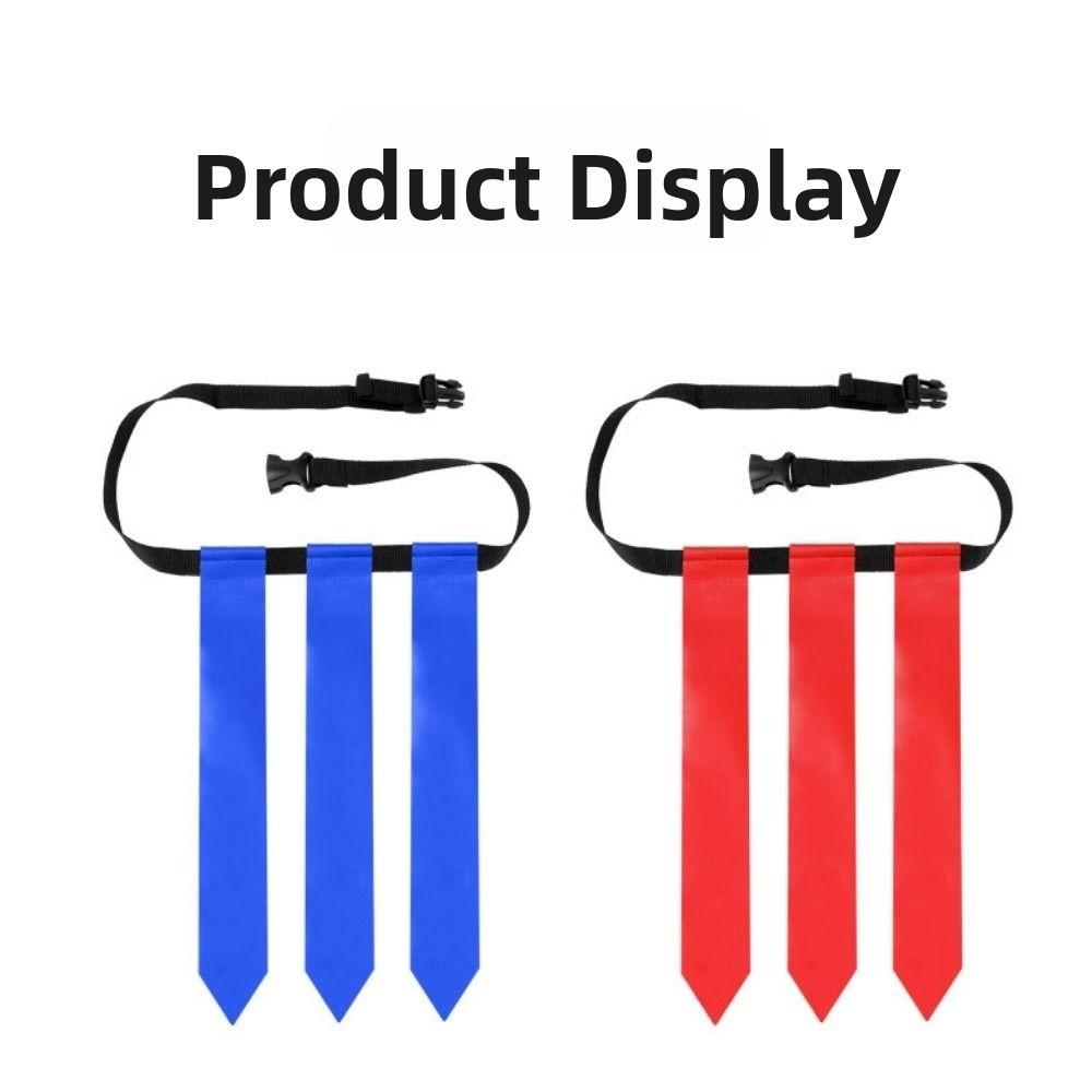 PVC American Football Waist Flag with Storage Bag Football Belt New Youth Football Waist Belt
