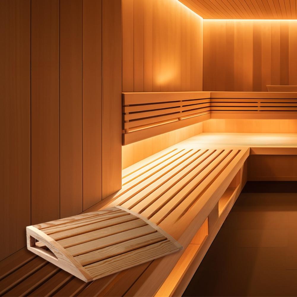 Poggiatesta Sauna Poggiatesta in Legno Stile Moderno Minimalista