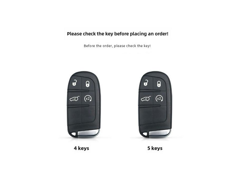 Jeep & Dodge Leather Car Key Bag