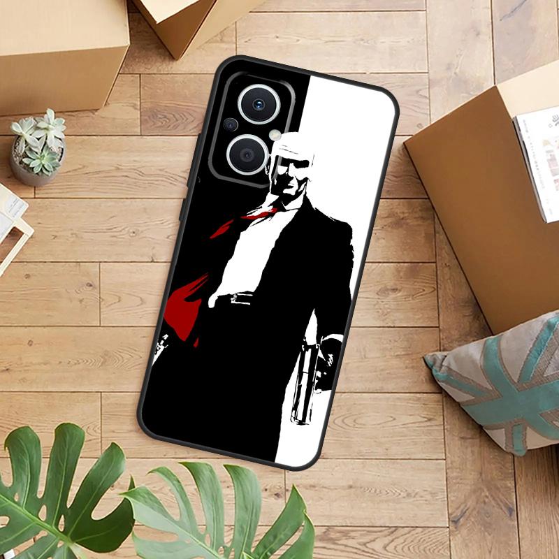 Man Hitman Agent Phone Case For OPPO Reno 14 12 11 13 F 10 Pro 8T 7 8 Lite OPPO Find X8 X6 X5 X9 Pro Cover