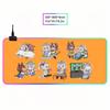O-Oguri C-Cap Mouse Pad Animation Games Beautiful RGB Mouse Pad HD Gamer Large LED Light XXL PC Computer pad Non-slip Decor