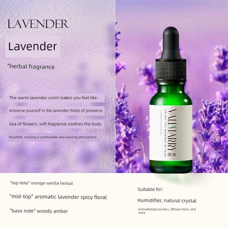 Humidifier-Specific Aromatherapy Essential Oil Diffuser Stone Lavender for Home Bedroom Long-Lasting Car-Mounted Plant Water-Soluble Oil Lavender (Provence in Dreams)