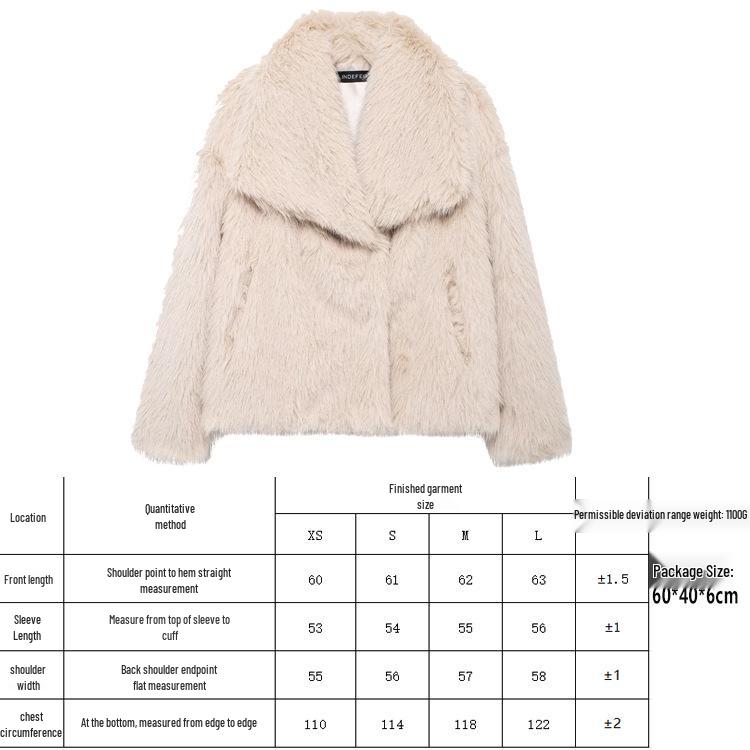 Women's Winter Lambswool Thick Cardigan Coat - New Fur Series