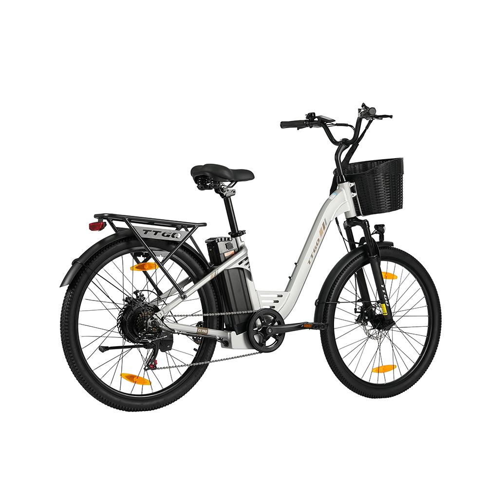 TTGO C2 PRO Commuter Electric Bike,36V 18Ah Battery, Shimano 7-Speed