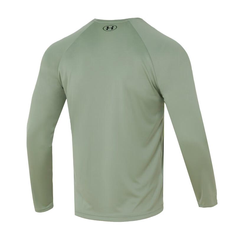 Under Armour Outdoor Fashion Crew Neck Casual Long Sleeve Raglan Breathable T-Shirt Men Tops Green 1327970-504