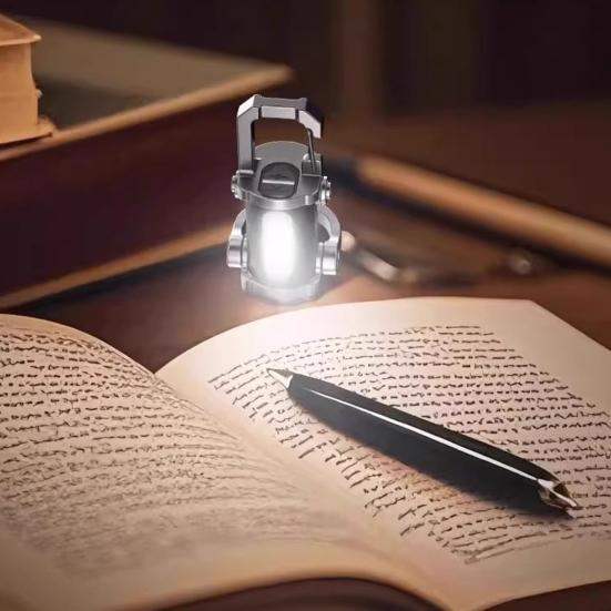Portable Rechargeable Keychain Flashlight Dual Light Source Control Red Warning Light Waterproof Design Key Chain