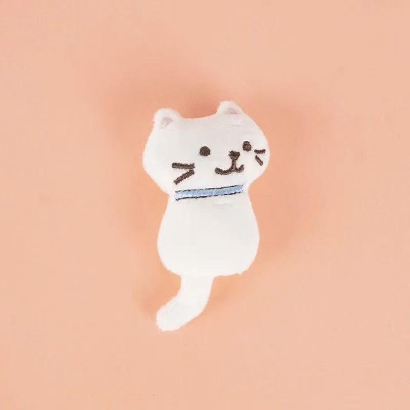 Mini Adorable Kitten Plush Bag Charm Fluffy Soft Cartoon Cat Stuffed Doll Pendant for Backpack Purse Keychain Birthday Gift A