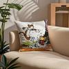C-Calvin and H-Hobbes Pillow Case Comfort Sofa Bed Silky elegant Invisible zipper Custom Decorative cushion cover