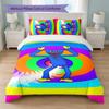Poppy Playtime Stampa Set Copripiumino 3 Pezzi 1 Copripiumino e 2 Federe Biancheria da Letto Morbida per Camera da Letto Domestica