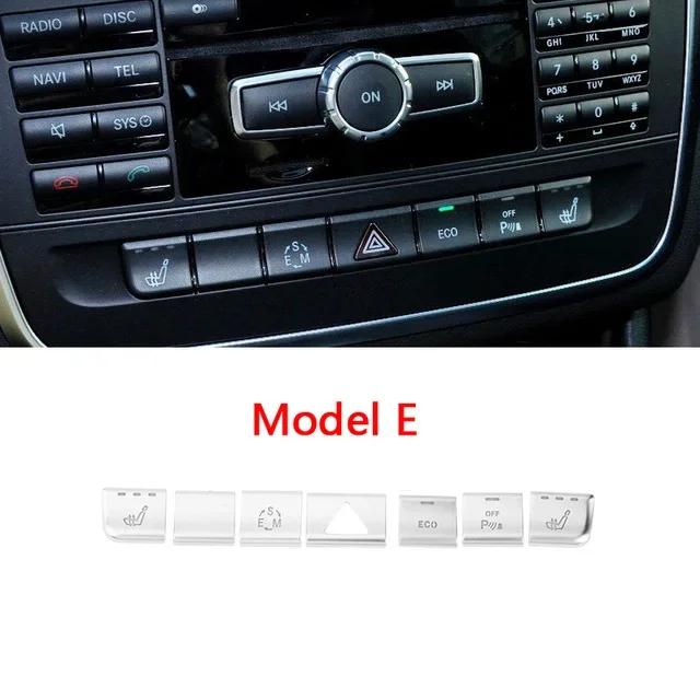 Car Interior Sticker Multimedia CD Button Decoration Suitable for Mercedes Benz GLA X156 CLA C117 A B Class W176 W246