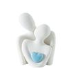 Couple Hug Ceramic Love Statue Mini Hugging Sculpture Romantic Figurine Lover