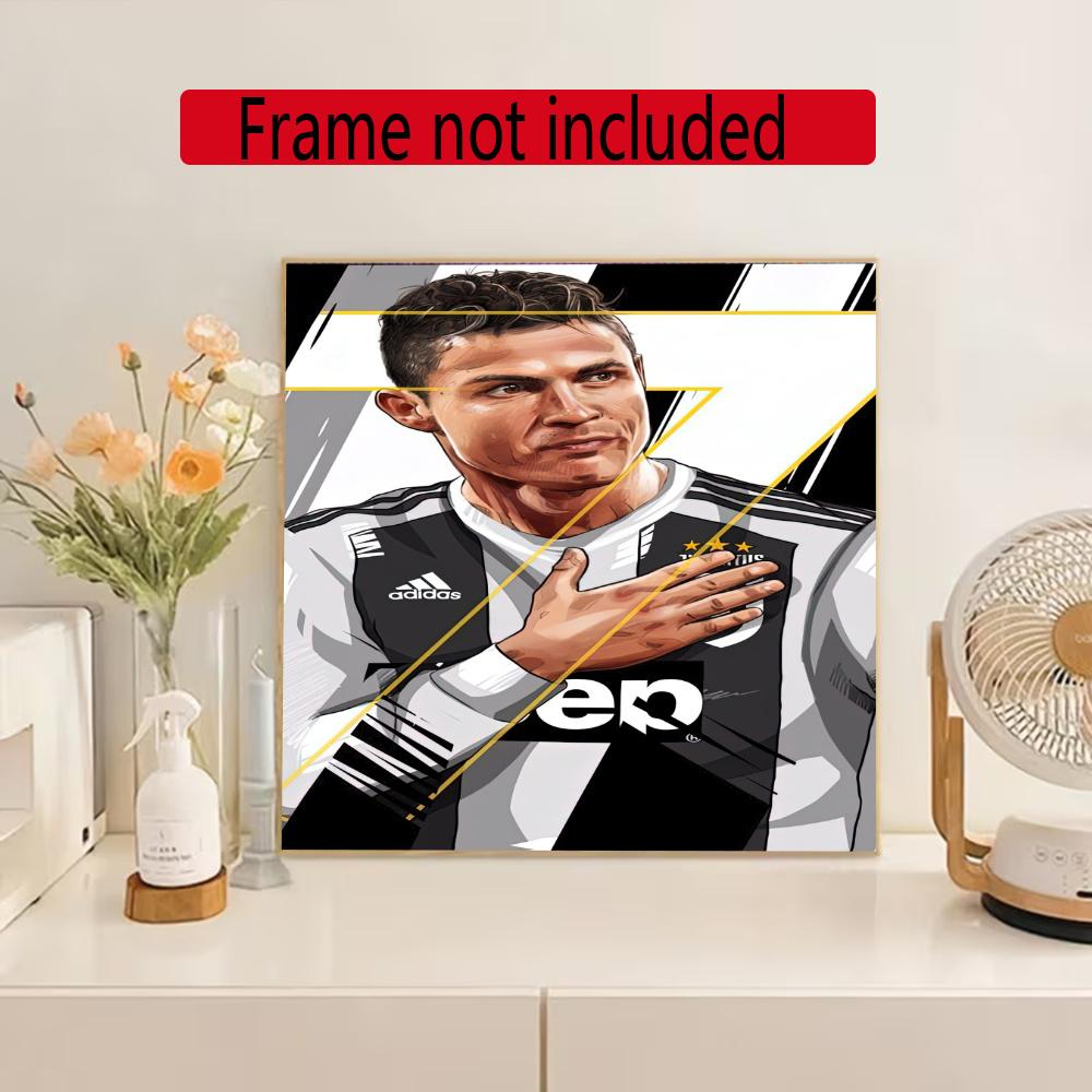 Juventus 5D Diy Diamond Paintings Mosaic Wall Round Diamond Art Painting Kits Embroidery Crystal Accessories Frameless