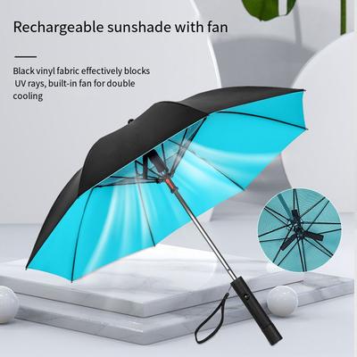 Deštník 3 v 1 s ventilátorem Přenosný rozprašovací deštník s UV ochranou Deštník s rozprašovačem pro letní ochlazování Napájení bateriemi