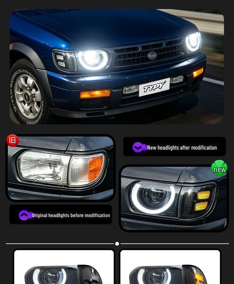 Nissan R50 95-04 LED Projector Headlights w/ DRL & Turn Signals