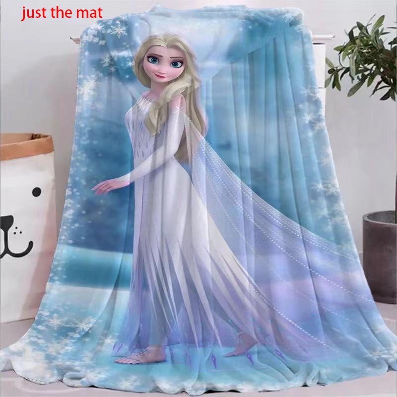 Prinzessin Elsa Flanelldecke Weich und Gemütlich Cartoon-Druckdecke Für Kinder Größe 150*200