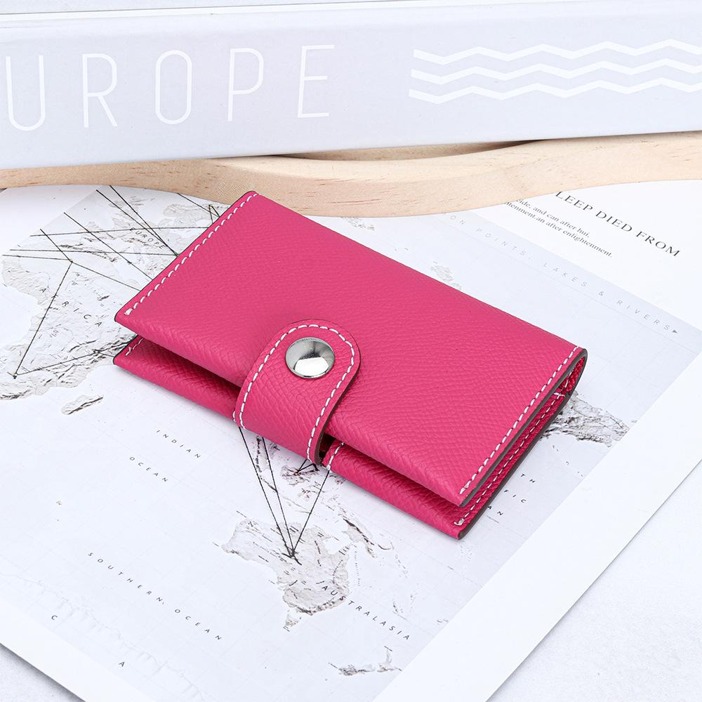 Trendy Women's Leather Cards Wallet Multi-pocket Compact Bifold Card Holder, Stylish Credit Card Case for Daily & Travel Storage