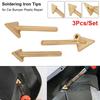 3 Stück/Set Messing Ersatzspitzen Dreieckiger Glättkopf Schweißspitzen Schweißreparaturwerkzeug