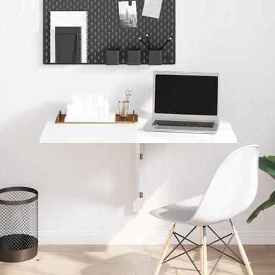 Vidaxl Foldable Wall Table, White, 100 X 60 Cm