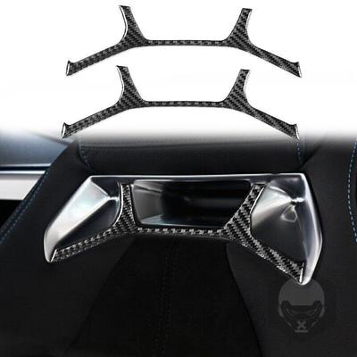 For Toyota Supra A90 2019-2022 Real Carbon Fiber Seat Headrest Cover Trim 2pcs