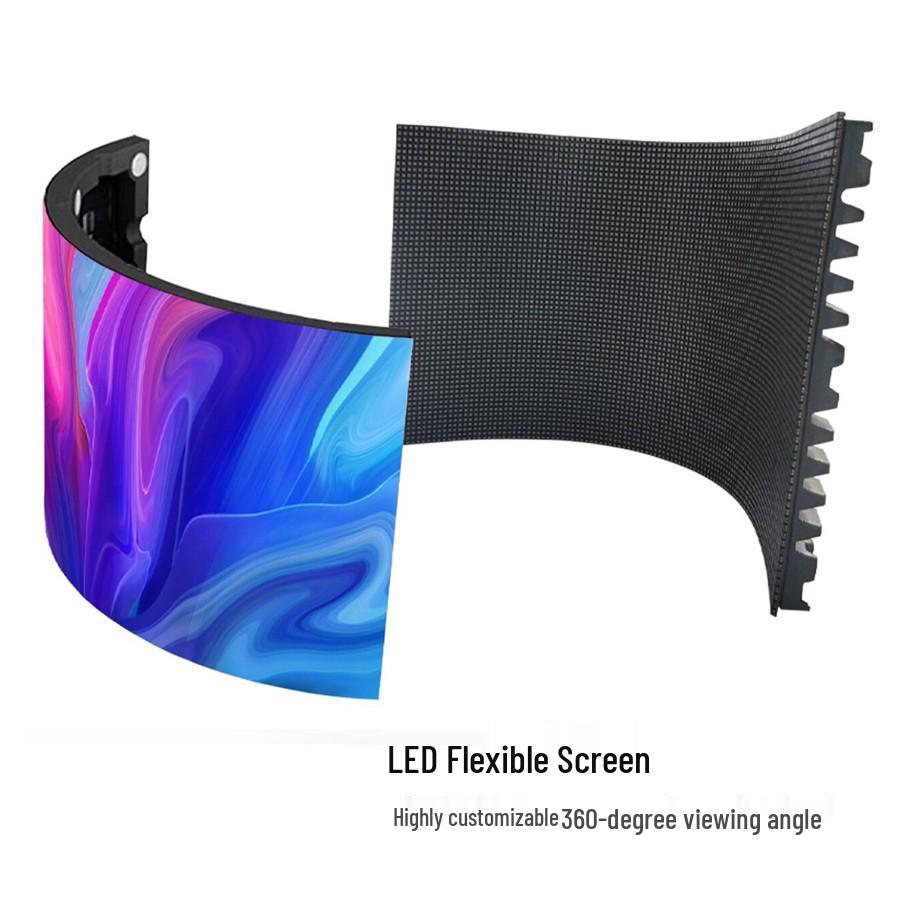 Flexibilní LED displej: P1.5/P2.0 Měkký modul, Bezšvývý zakřivený displej s vysokým rozlišením