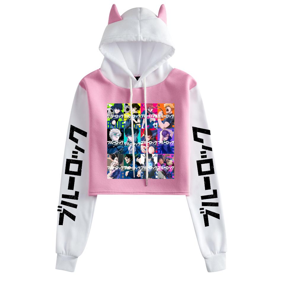 Unisex Blue Lock Anime Fleece Hoodie for Autumn/Winter