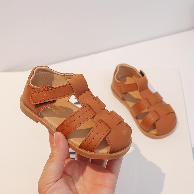 Fashion Girls Shoes Summer New Kids Sandals Soft Soled Boy Shoe Anti Slip Child Beach Shoes Comfor Baby Shoe Simple Girl Sandals