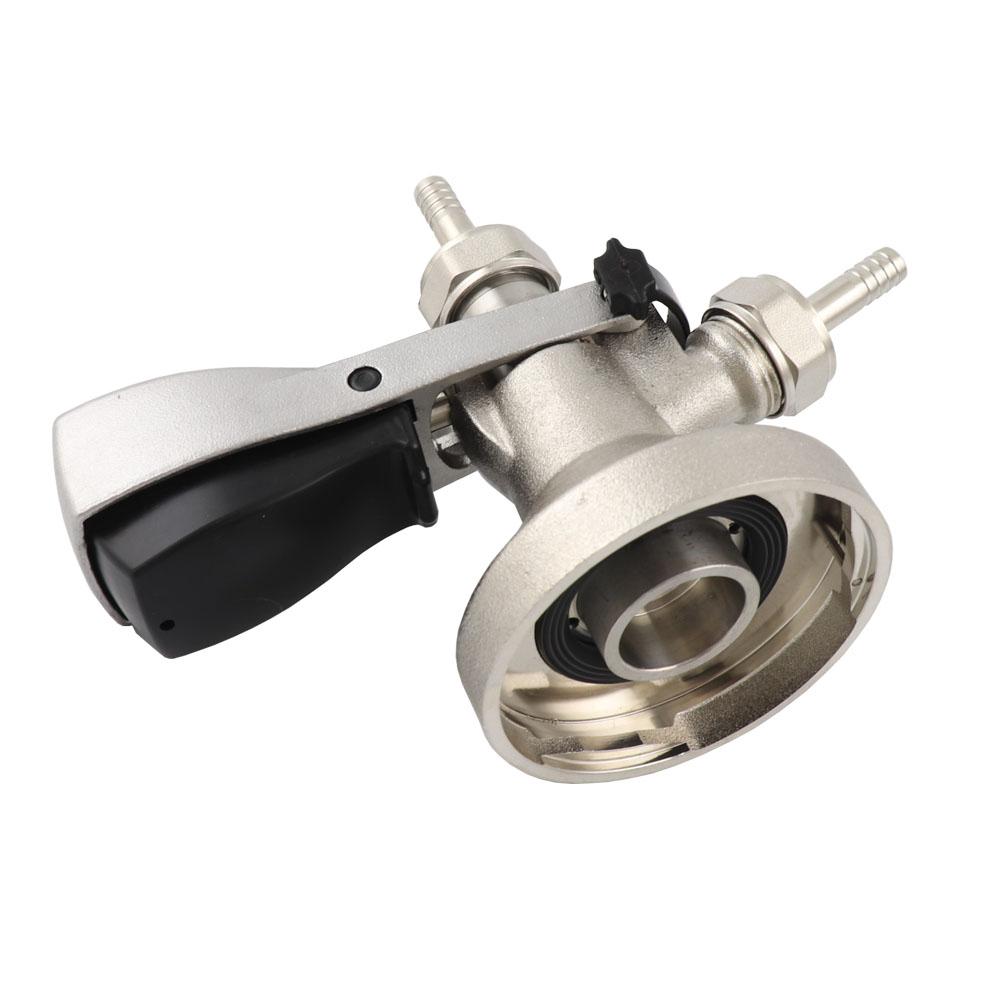 A D G S Type Keg Coupler Sankey Tap with Stainless Steel Probe Pressure Valve Home Brew Kegerator Beer Keg Dispenser
