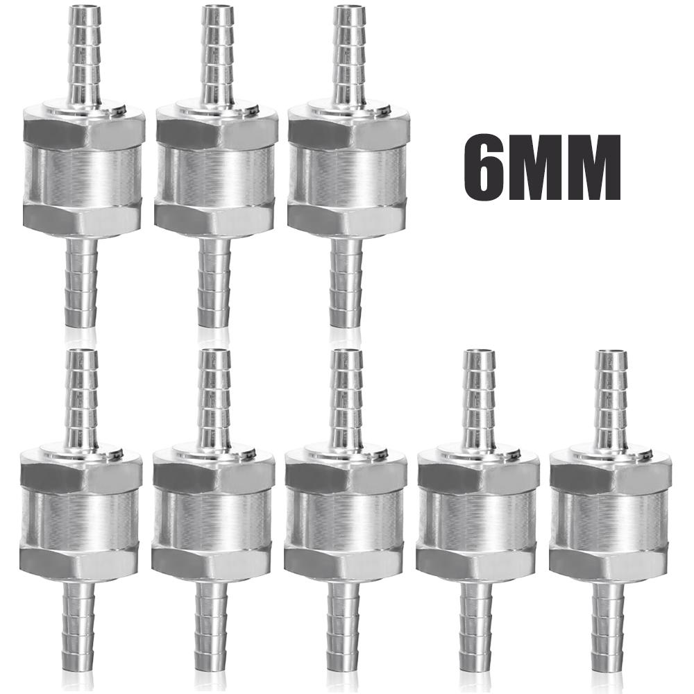 Araba Tek Yönlü Kontrol Vanası 6/8/10/12MM Yağ Besleme Bağlantısı El Pompası Alüminyum Alaşımlı Yakıt Geri Dönüşsüz Kontrol Vanası Peugeot Renault için