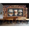 Hand-Painted Cartoon Mural Letters English Coffee Decoration Wallpaper Mural