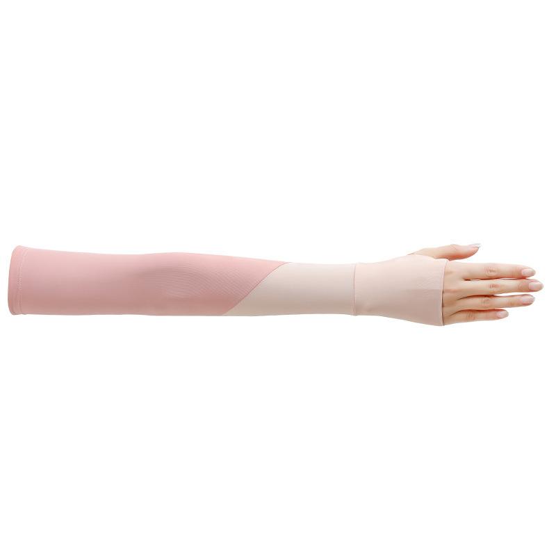 Sunscreen Ice Sleeves for Women's Thin Sleeves Fashionable and Versatile UV Rays for Summer Driving Long Hand Arm Protection