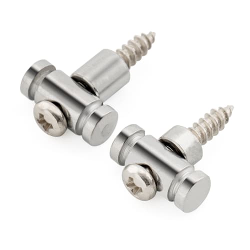 Musiclily Pro Steel String Retainer Cylindrical String Guide for Electric Guitar, Chrome (Set of 2)