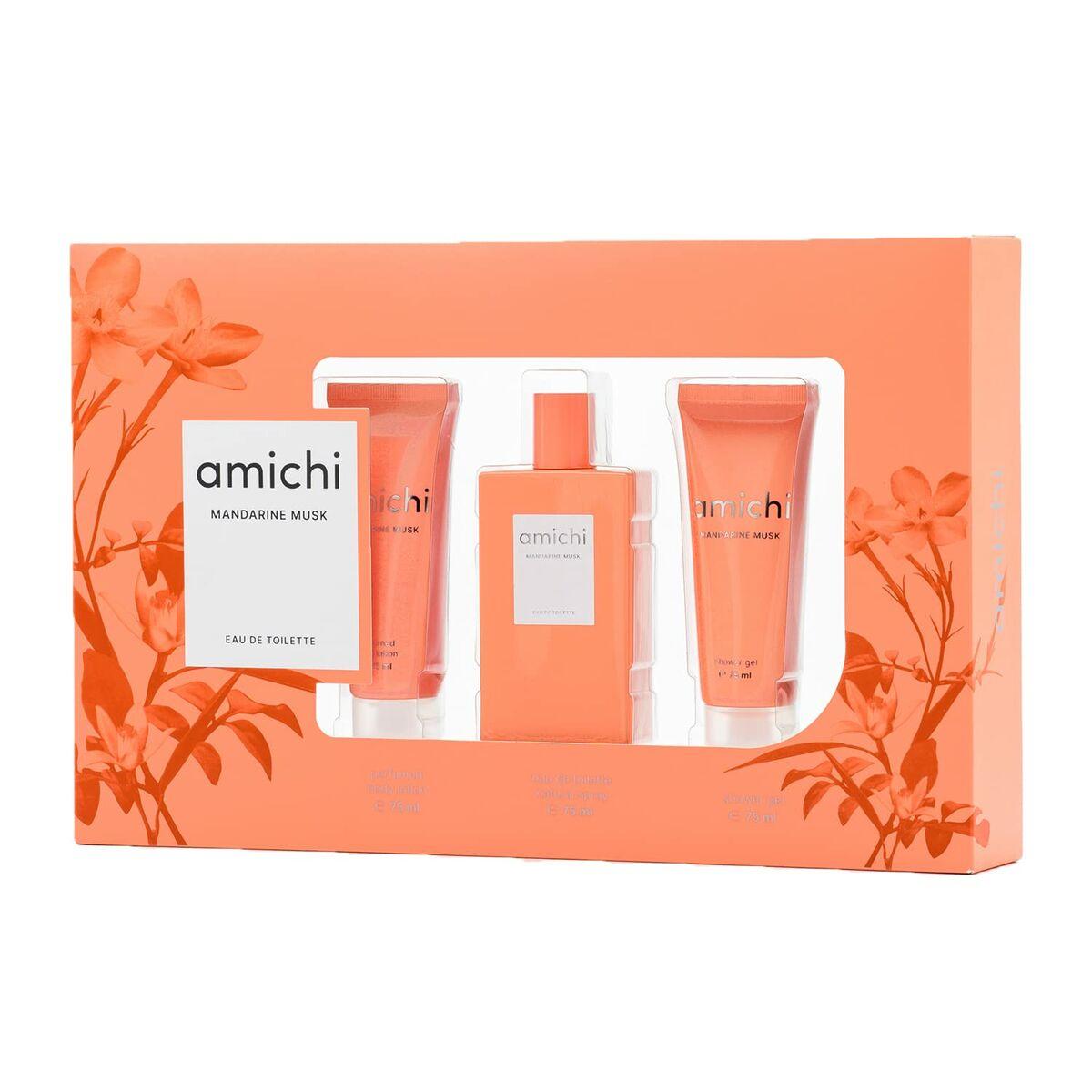 

Женский парфюмерный набор Amichi Mandarin Musk из 3 предметов TU прозрачный