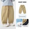 Right European Boys' Pure Cotton Work Pants - 2026 Spring & Autumn Style, Medium & Large Casual Trendy Children's Wear