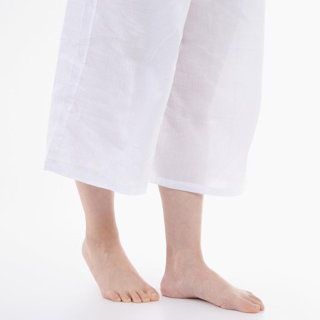 [Hasegawa] Women's Summer Underpants (Steteko) for Traditional Japanese Clothing, Crepe Fabric, Sweat-Absorbing, Quick-Drying, 100% Cotton, Size L