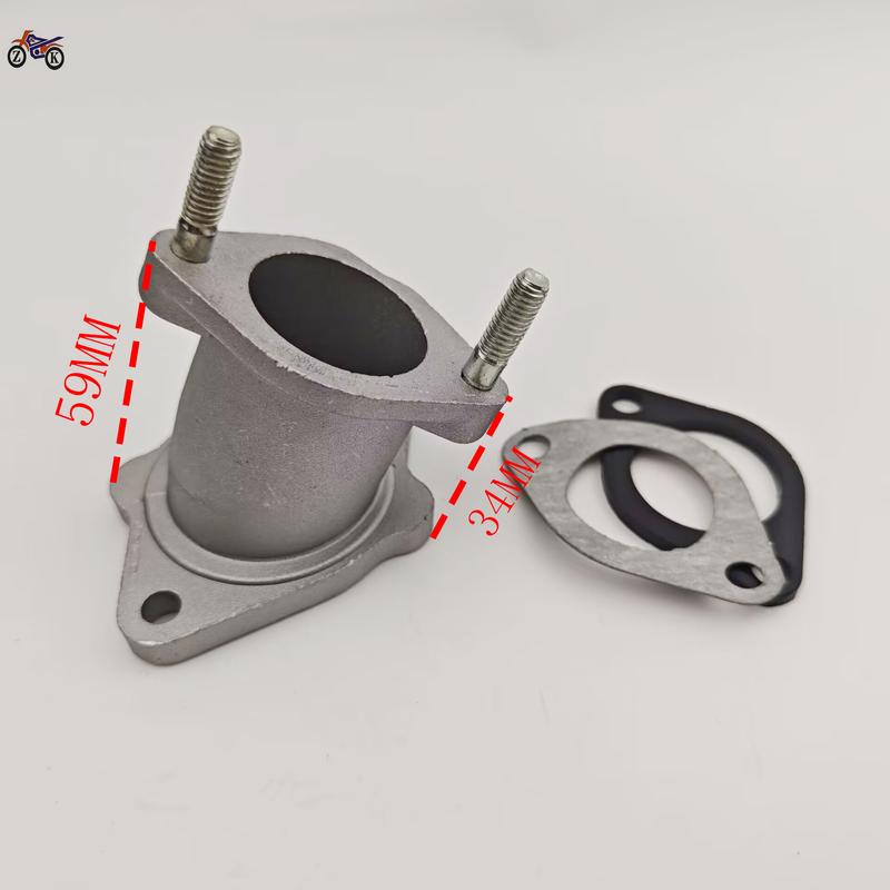 29mm Silver Carburetor Intake Manifold Pipe with Gasket for QJ125 CG125 Motorcycle Pit Dirt Bike