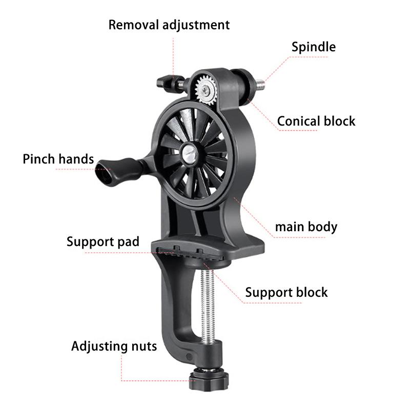 Fishing Line Winder Fishing Line Spooler Adjustable Portable Table Clamp Fishing Reel Machine Wire Winding Reclaimer Equipment