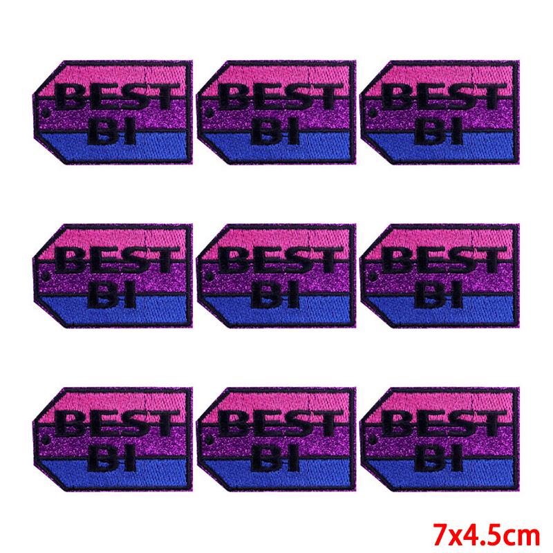 10 unids/lote, venta al por mayor, parche bordado, parches para planchar para ropa, parches para ropa, chaquetas, apliques de decoración, suministros para coser